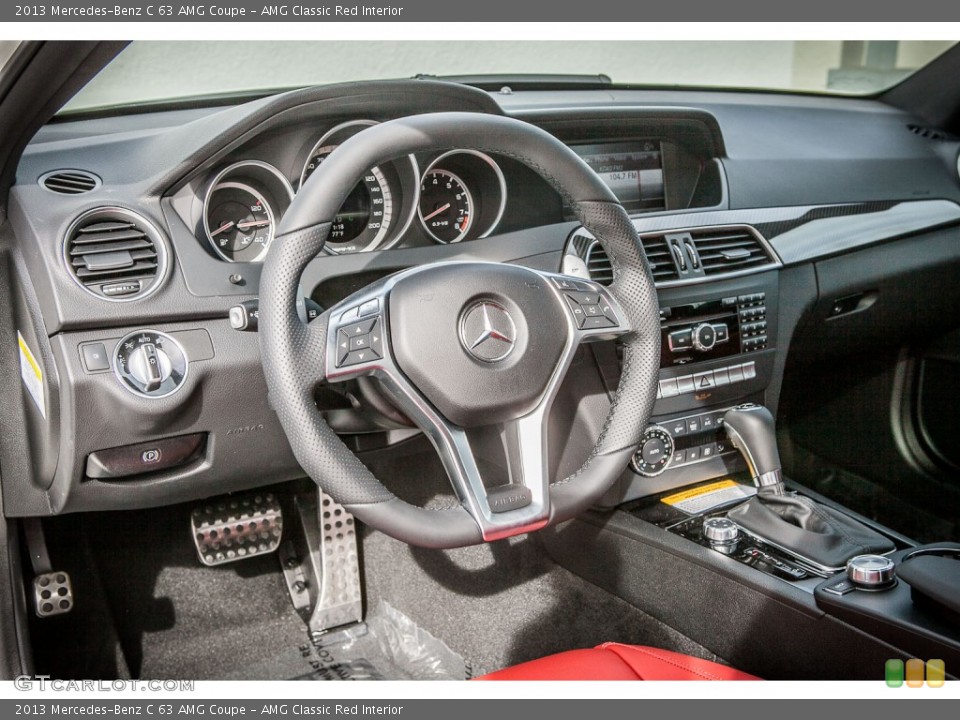 AMG Classic Red Interior Dashboard for the 2013 Mercedes-Benz C 63 AMG Coupe #76296431