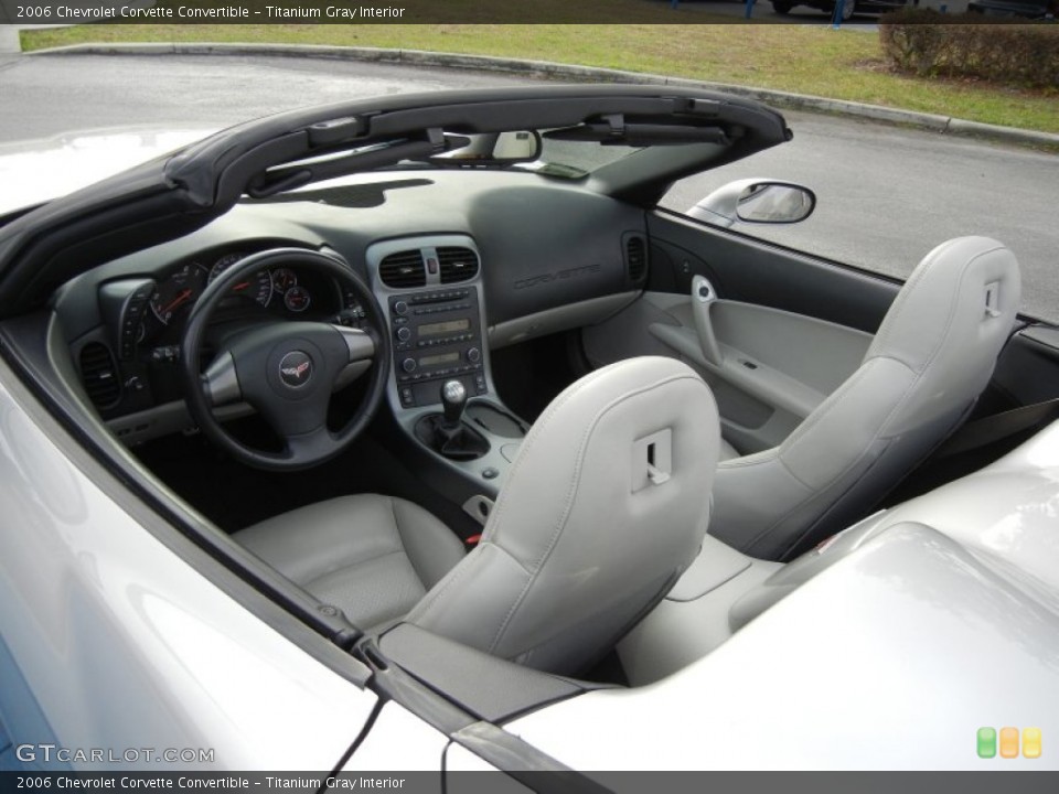 Titanium Gray Interior Photo for the 2006 Chevrolet Corvette Convertible #76297612