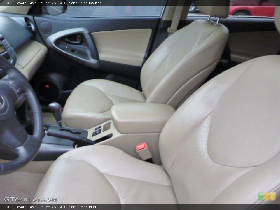 Sand Beige Interior Front Seat for the 2010 Toyota RAV4 Limited V6 4WD #76297667