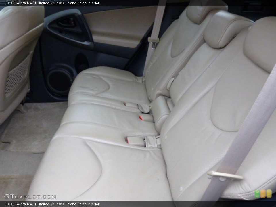 Sand Beige Interior Rear Seat for the 2010 Toyota RAV4 Limited V6 4WD #76297682