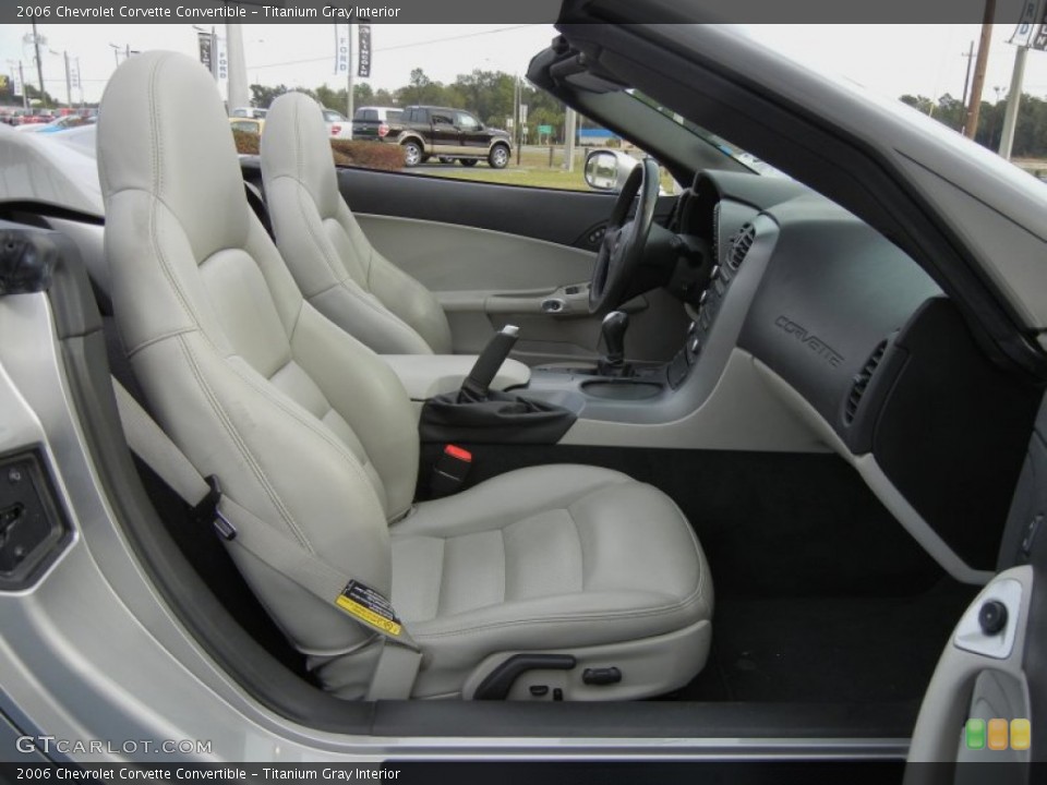 Titanium Gray Interior Front Seat for the 2006 Chevrolet Corvette Convertible #76297727