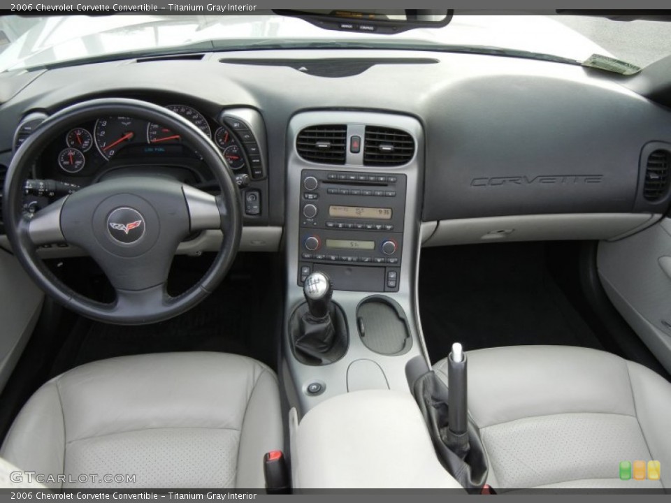 Titanium Gray Interior Dashboard for the 2006 Chevrolet Corvette Convertible #76297763