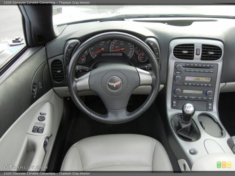 Titanium Gray Interior Dashboard for the 2006 Chevrolet Corvette Convertible #76297781