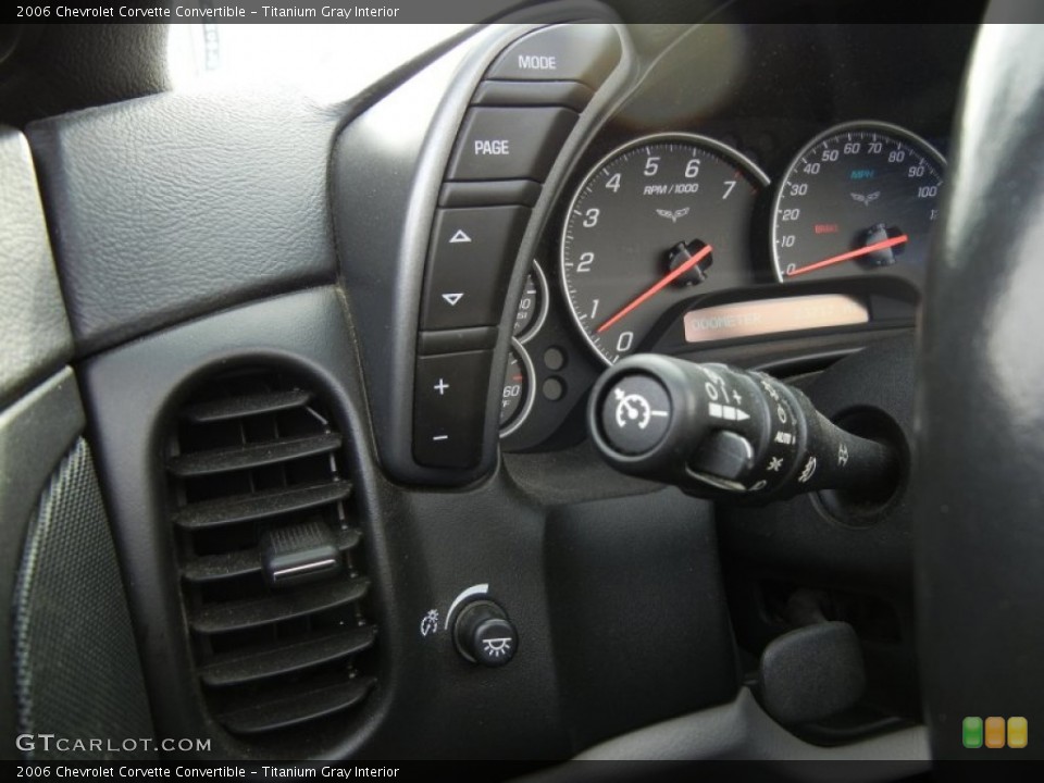 Titanium Gray Interior Controls for the 2006 Chevrolet Corvette Convertible #76297865
