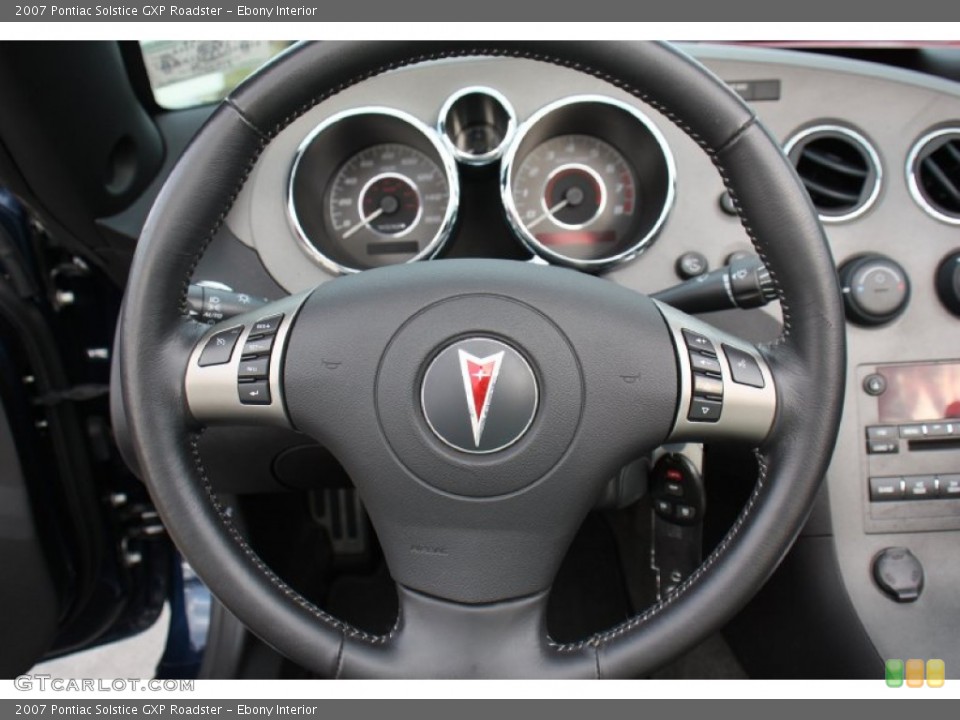 Ebony Interior Steering Wheel for the 2007 Pontiac Solstice GXP Roadster #76298840