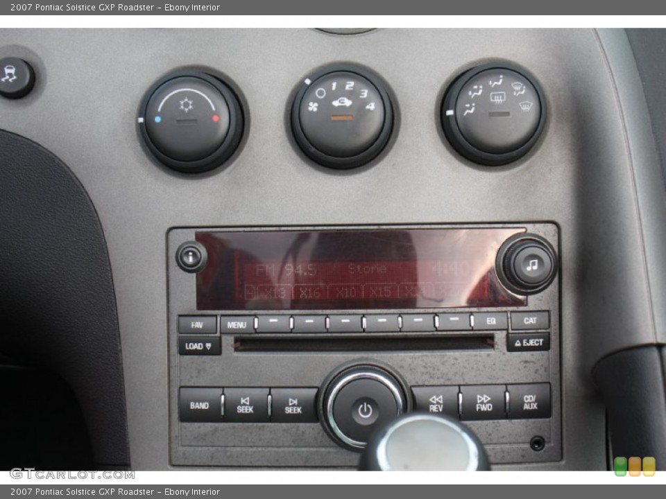 Ebony Interior Controls for the 2007 Pontiac Solstice GXP Roadster #76298858