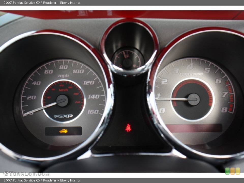 Ebony Interior Gauges for the 2007 Pontiac Solstice GXP Roadster #76298921