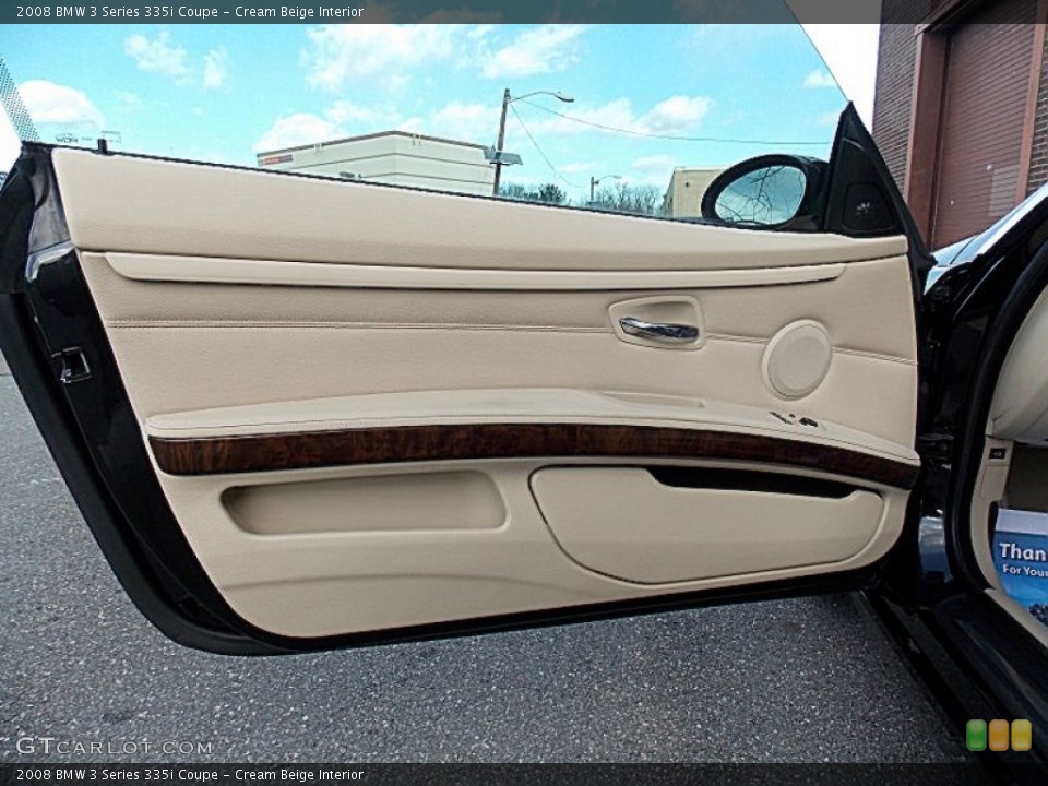 Cream Beige Interior Door Panel for the 2008 BMW 3 Series 335i Coupe #76300529