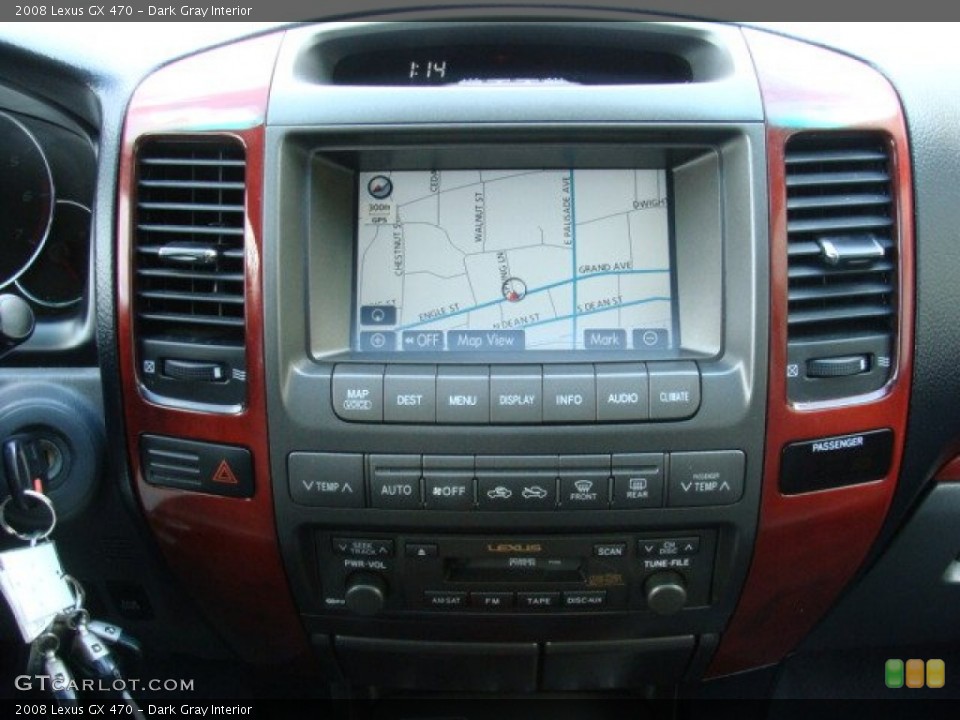 Dark Gray Interior Navigation for the 2008 Lexus GX 470 #76300753