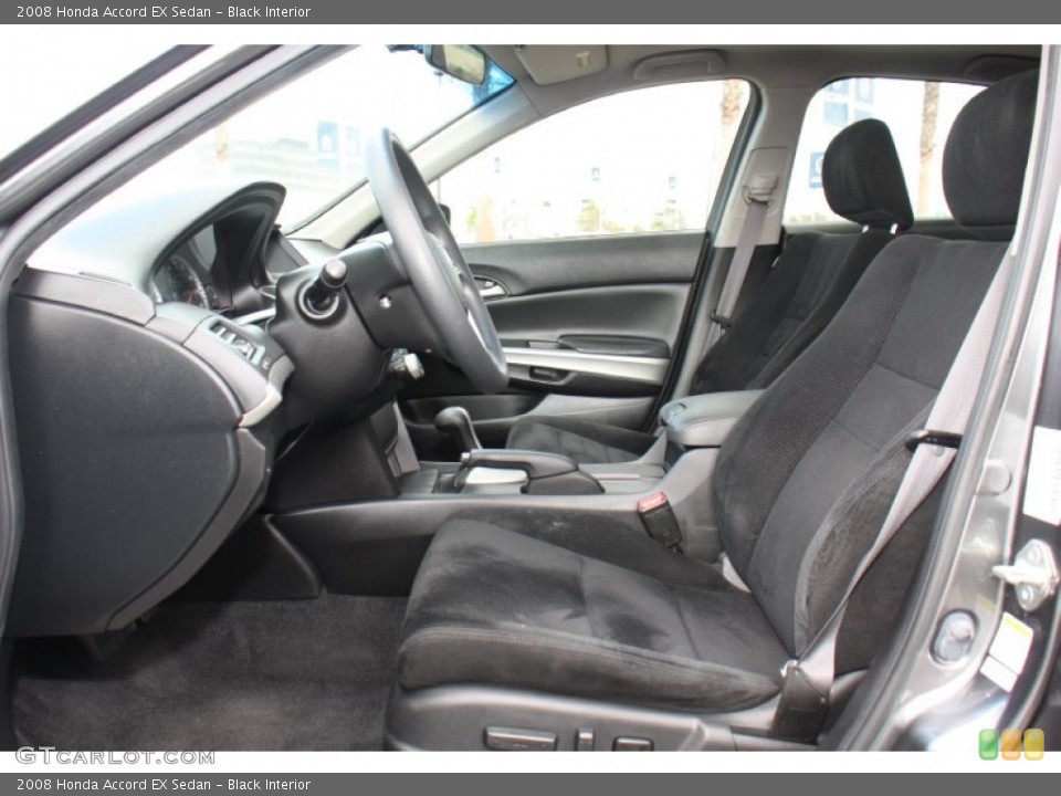 Black Interior Front Seat for the 2008 Honda Accord EX Sedan #76301381