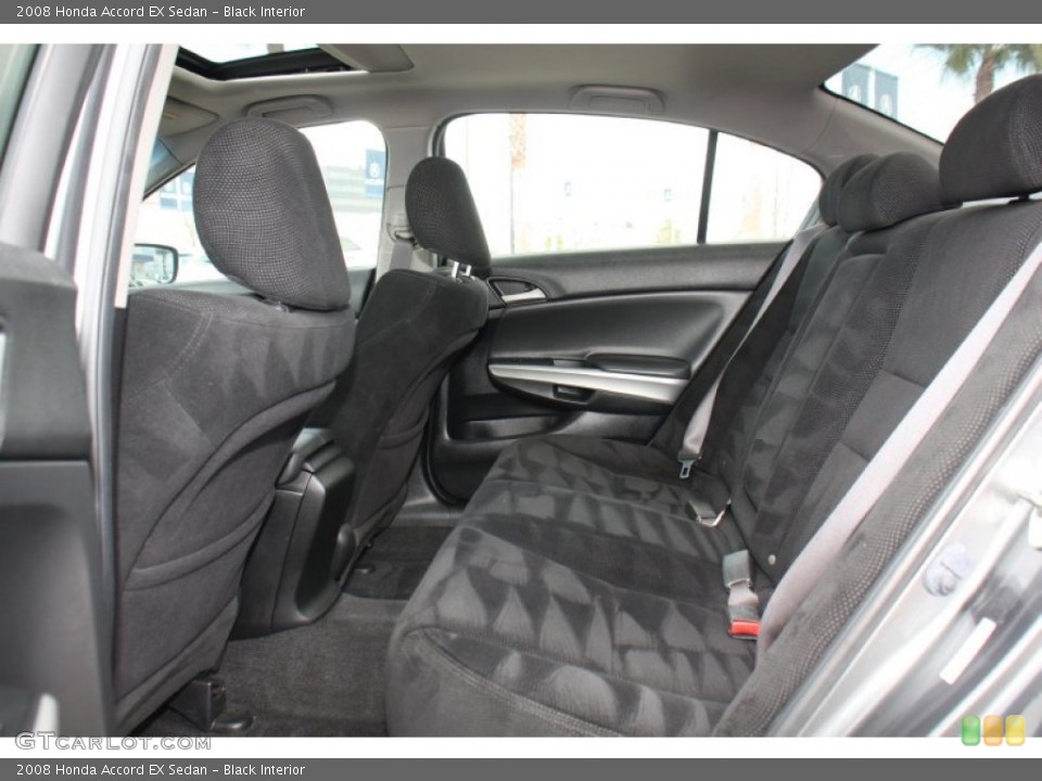 Black Interior Rear Seat for the 2008 Honda Accord EX Sedan #76301432