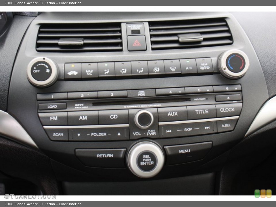 Black Interior Controls for the 2008 Honda Accord EX Sedan #76301618