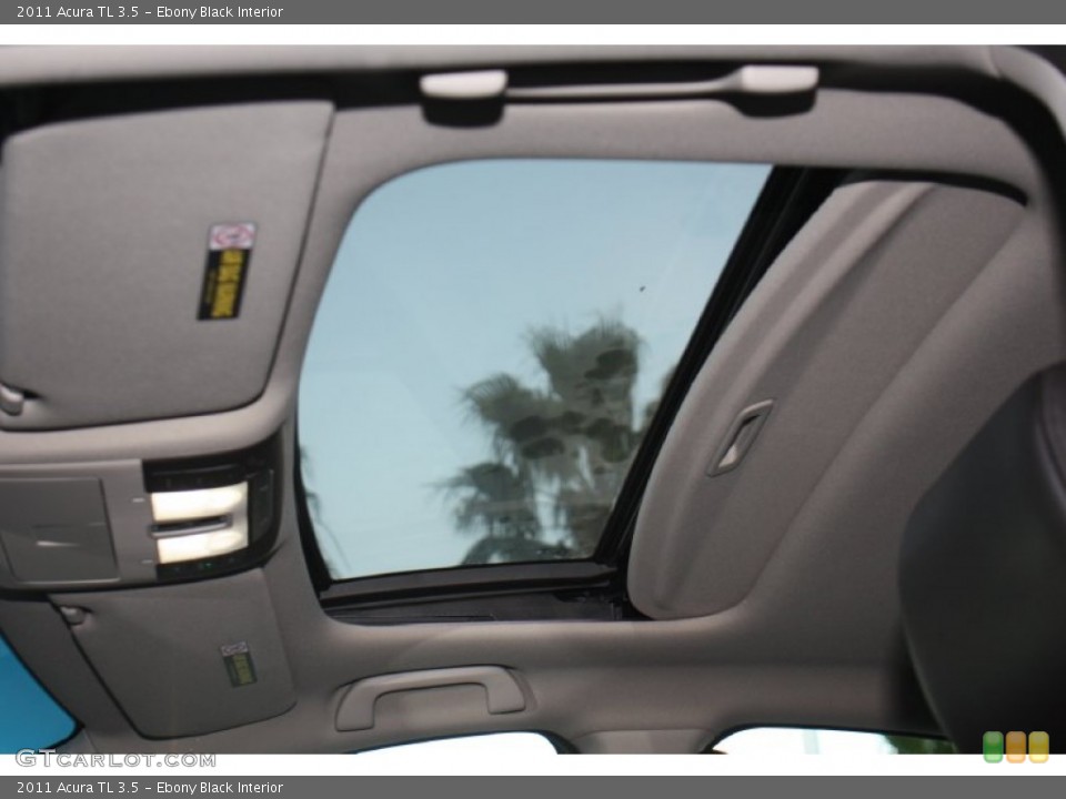 Ebony Black Interior Sunroof for the 2011 Acura TL 3.5 #76301965