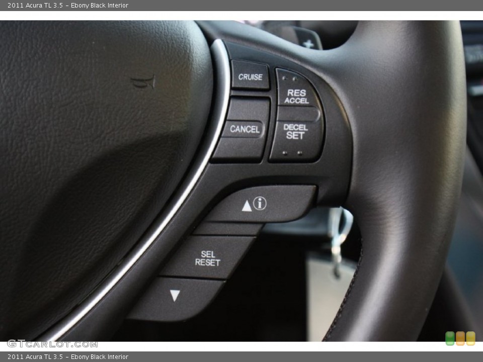 Ebony Black Interior Controls for the 2011 Acura TL 3.5 #76302211