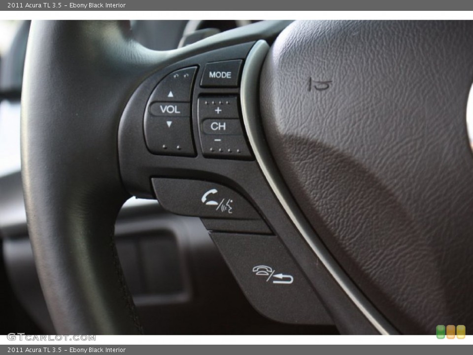 Ebony Black Interior Controls for the 2011 Acura TL 3.5 #76302227