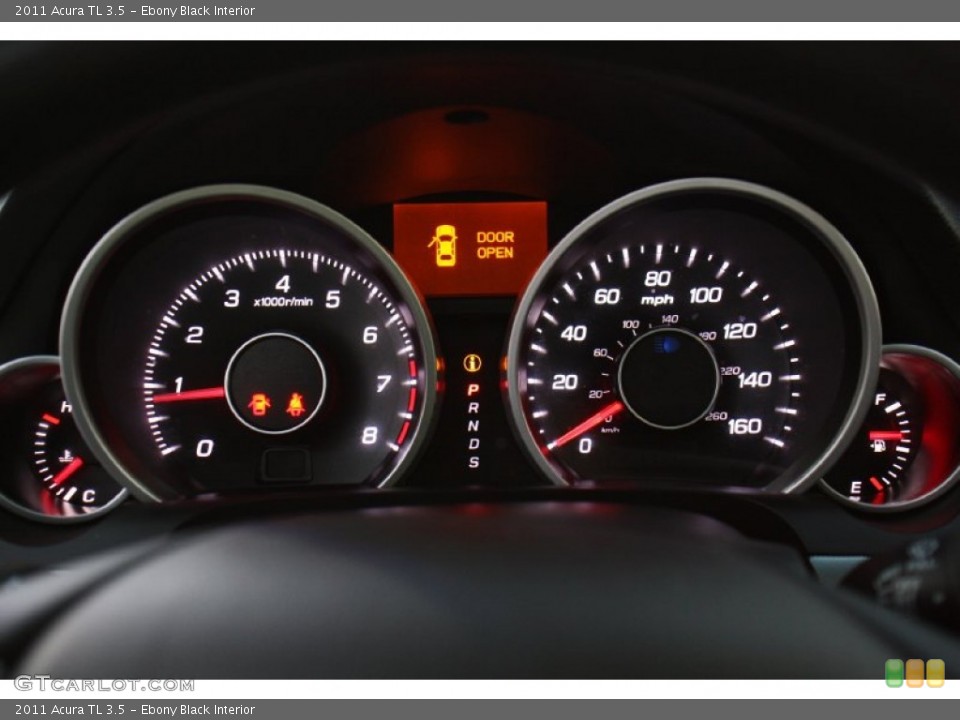 Ebony Black Interior Gauges for the 2011 Acura TL 3.5 #76302239