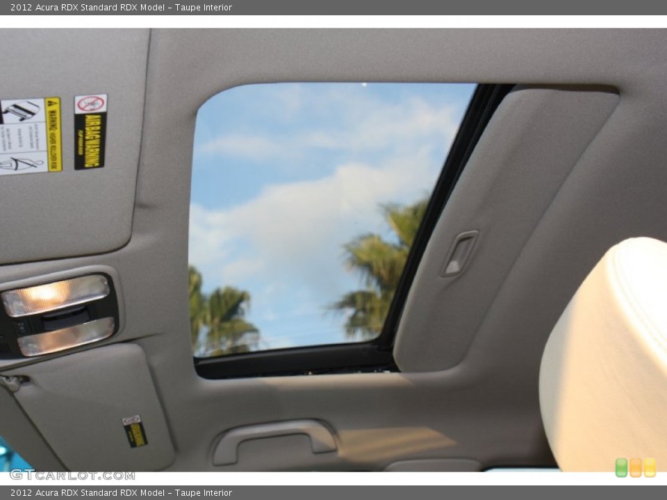 Taupe Interior Sunroof for the 2012 Acura RDX  #76302546