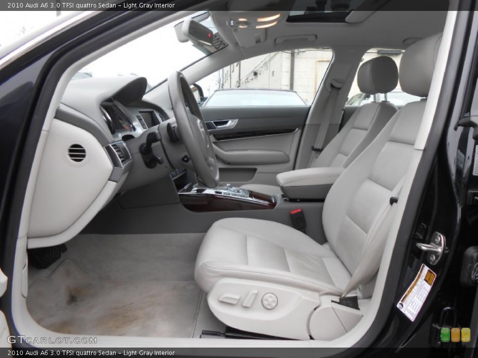 Light Gray Interior Front Seat for the 2010 Audi A6 3.0 TFSI quattro Sedan #76302665