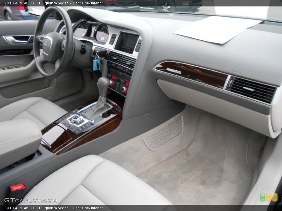Light Gray Interior Dashboard for the 2010 Audi A6 3.0 TFSI quattro Sedan #76302711