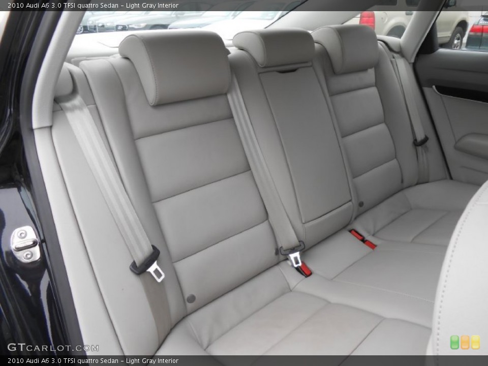 Light Gray Interior Rear Seat for the 2010 Audi A6 3.0 TFSI quattro Sedan #76302767