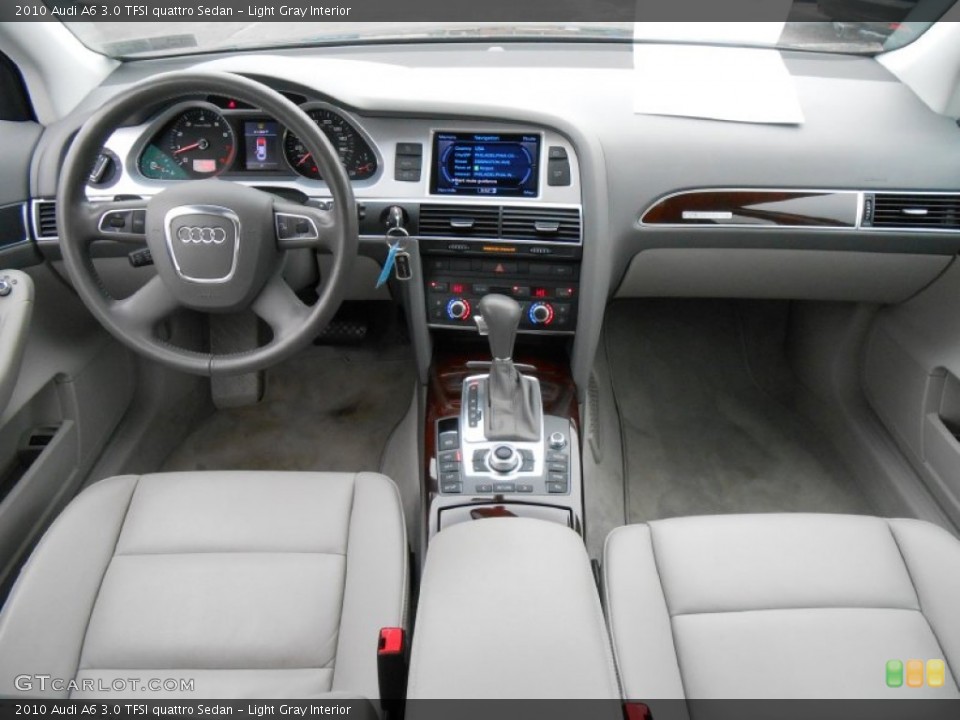Light Gray Interior Dashboard for the 2010 Audi A6 3.0 TFSI quattro Sedan #76302837