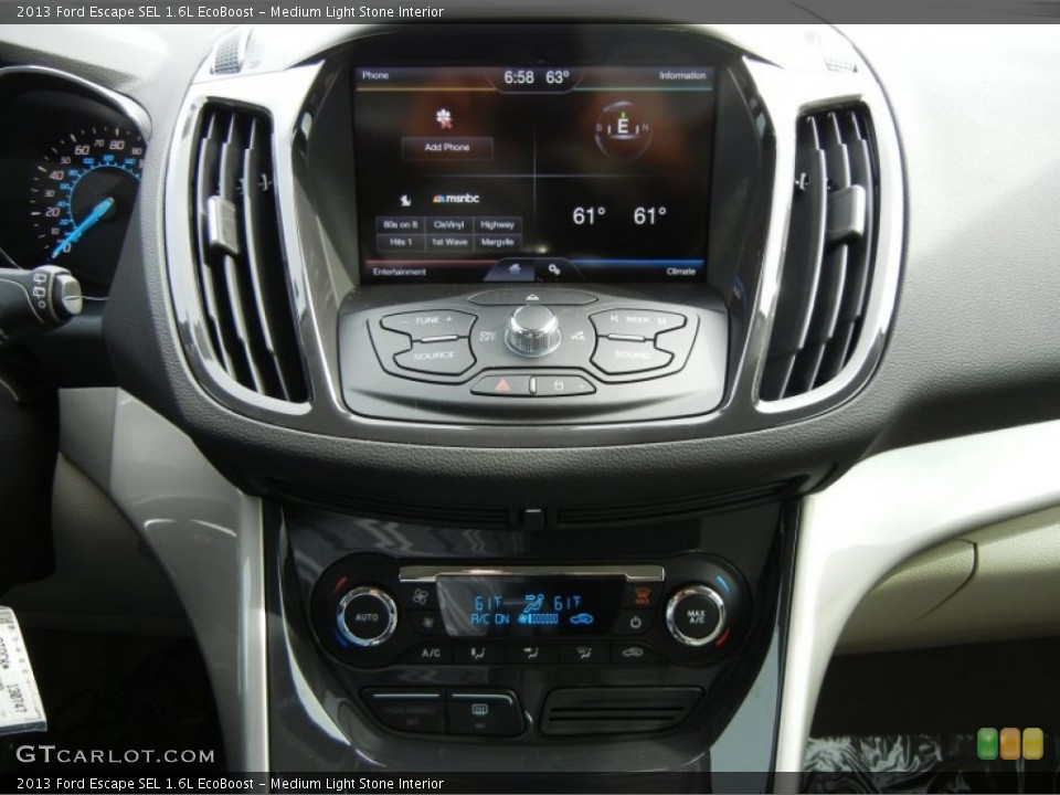 Medium Light Stone Interior Controls for the 2013 Ford Escape SEL 1.6L EcoBoost #76303643