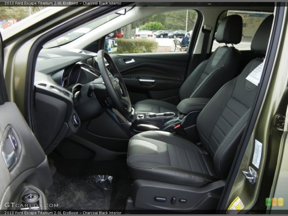 Charcoal Black Interior Front Seat for the 2013 Ford Escape Titanium 2.0L EcoBoost #76303808