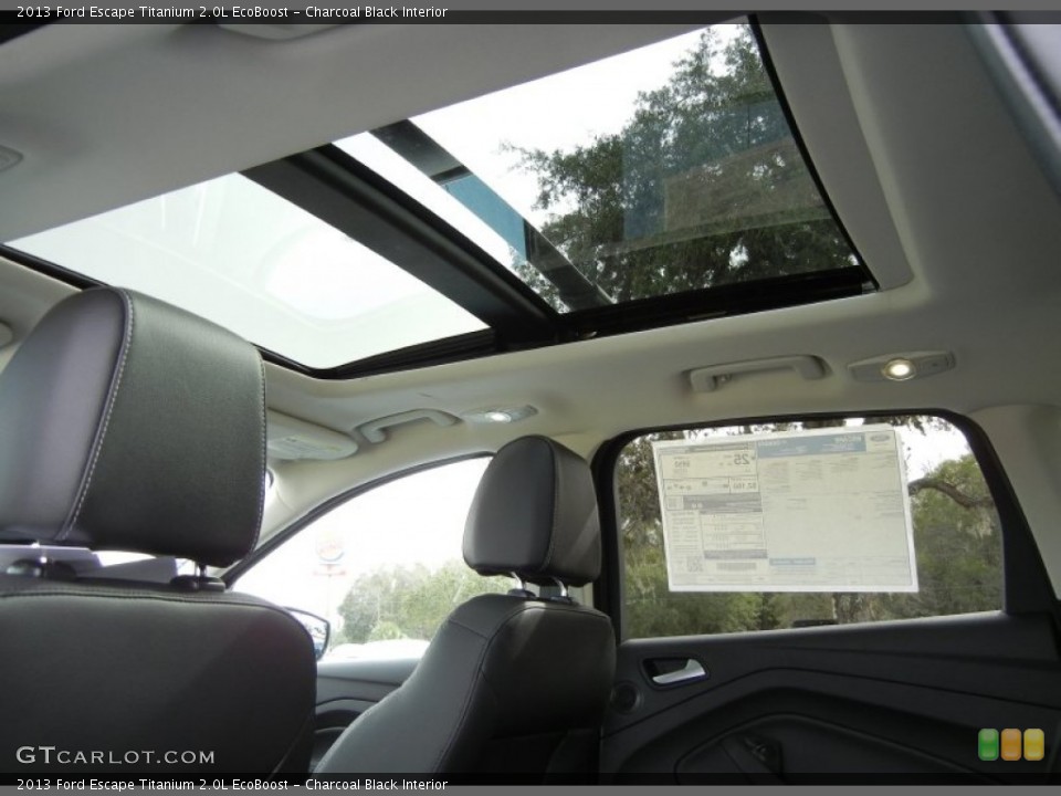 Charcoal Black Interior Sunroof for the 2013 Ford Escape Titanium 2.0L EcoBoost #76303839