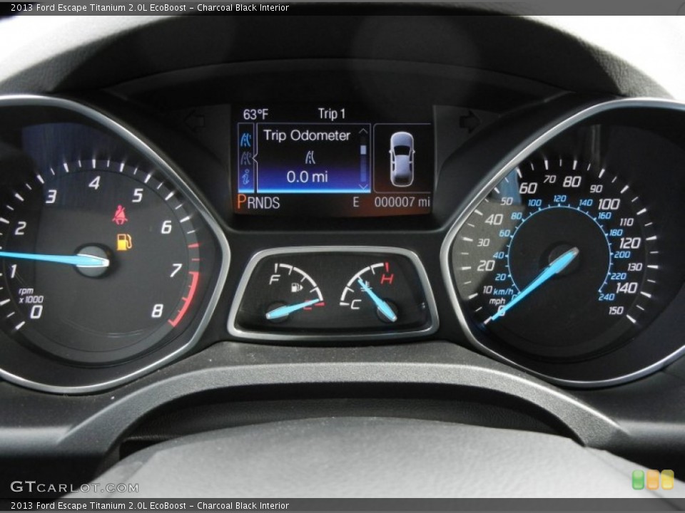 Charcoal Black Interior Gauges for the 2013 Ford Escape Titanium 2.0L EcoBoost #76303882