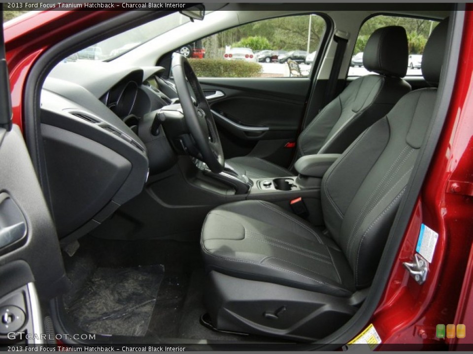 Charcoal Black Interior Front Seat for the 2013 Ford Focus Titanium Hatchback #76304294