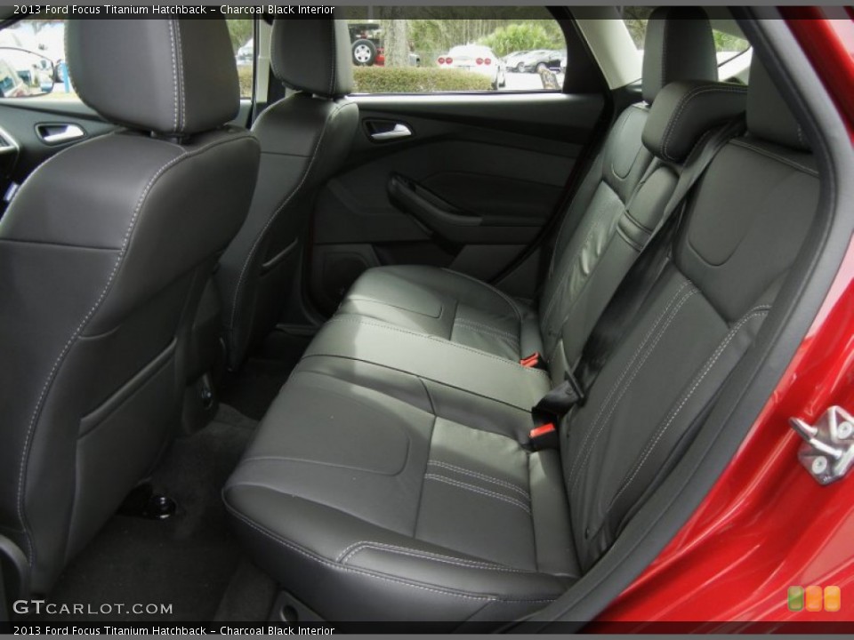 Charcoal Black Interior Rear Seat for the 2013 Ford Focus Titanium Hatchback #76304309