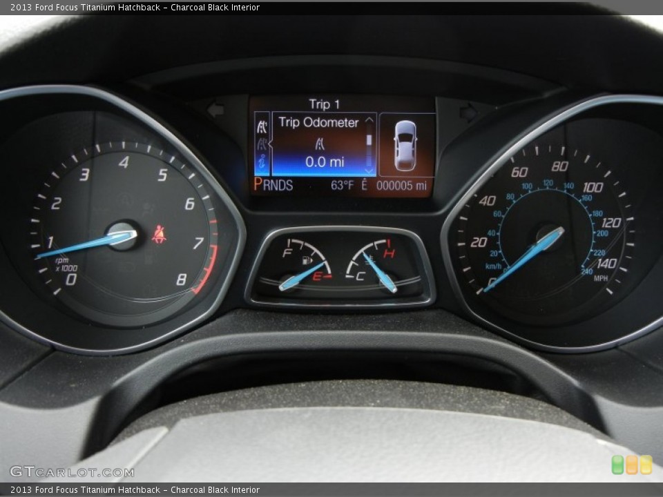 Charcoal Black Interior Gauges for the 2013 Ford Focus Titanium Hatchback #76304340