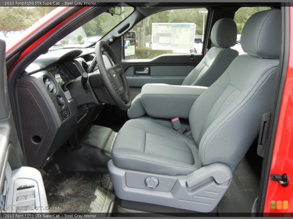 Steel Gray Interior Front Seat for the 2013 Ford F150 STX SuperCab #76304957