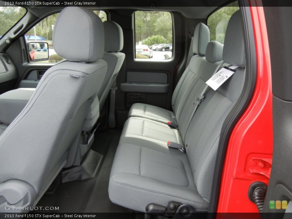Steel Gray Interior Rear Seat for the 2013 Ford F150 STX SuperCab #76304975