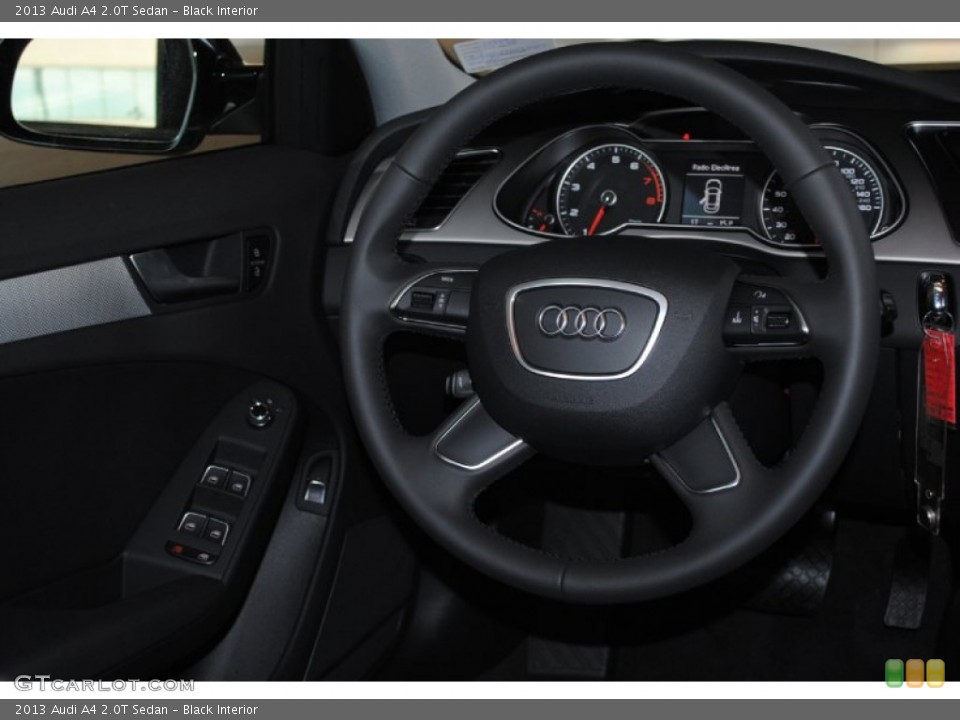 Black Interior Steering Wheel for the 2013 Audi A4 2.0T Sedan #76305110