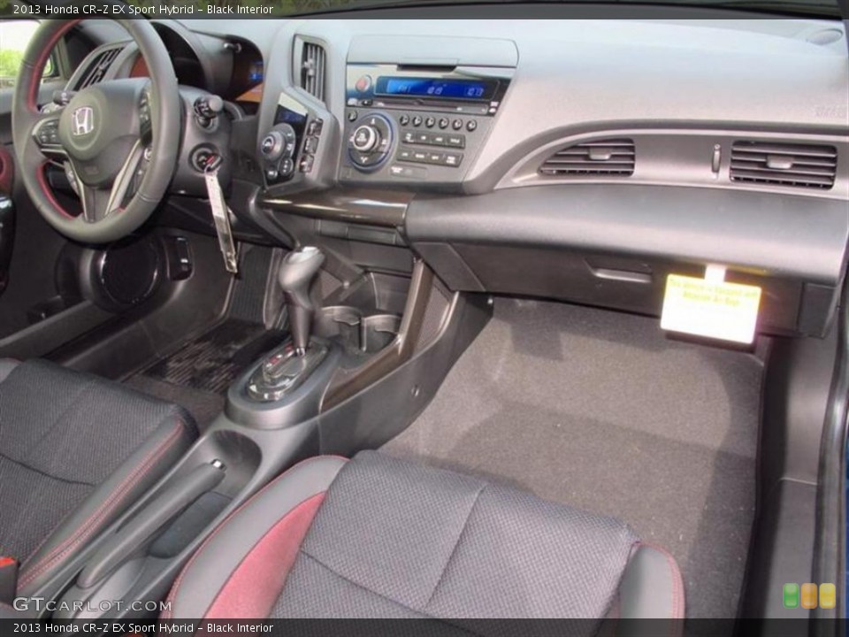 Black Interior Dashboard for the 2013 Honda CR-Z EX Sport Hybrid #76305285