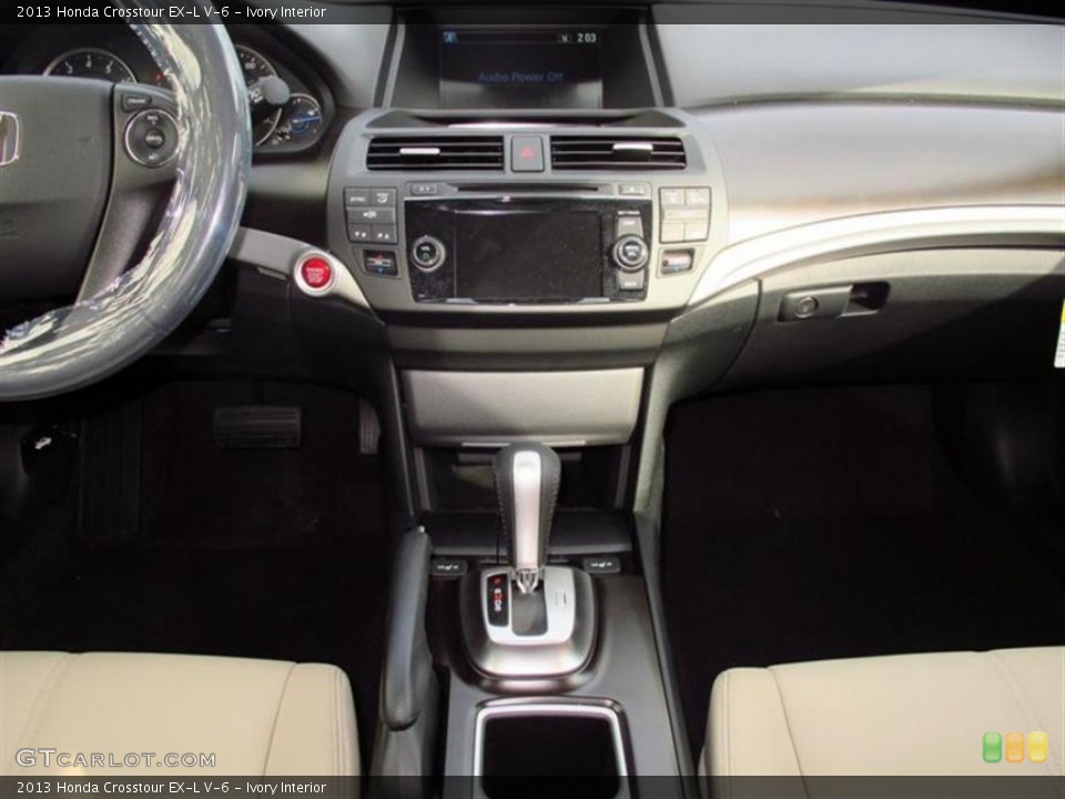 Ivory Interior Dashboard for the 2013 Honda Crosstour EX-L V-6 #76305598
