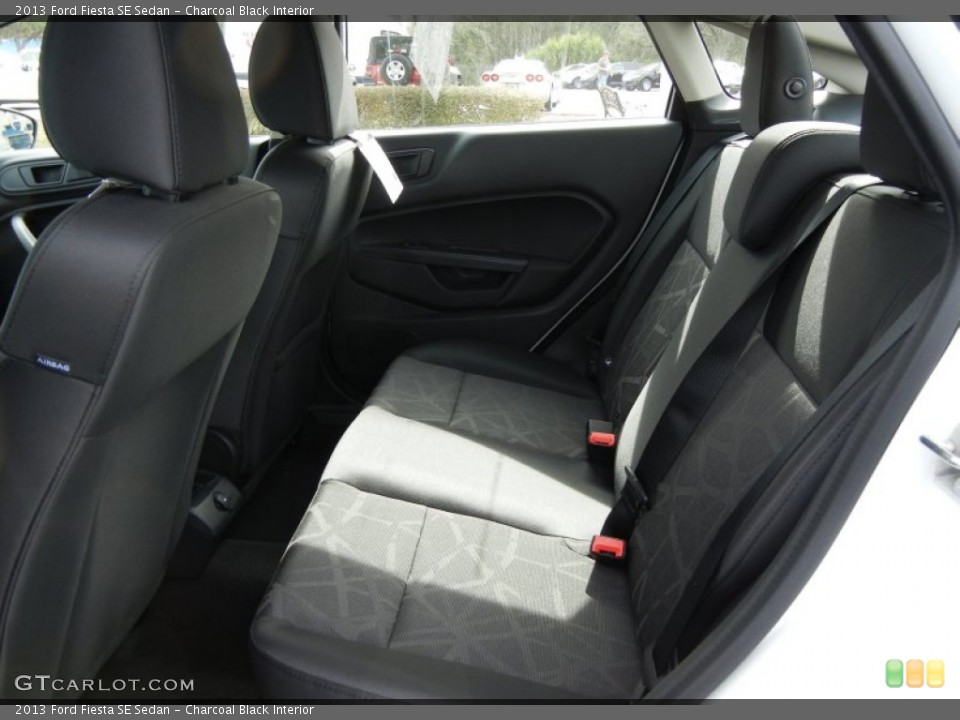 Charcoal Black Interior Rear Seat for the 2013 Ford Fiesta SE Sedan #76305607