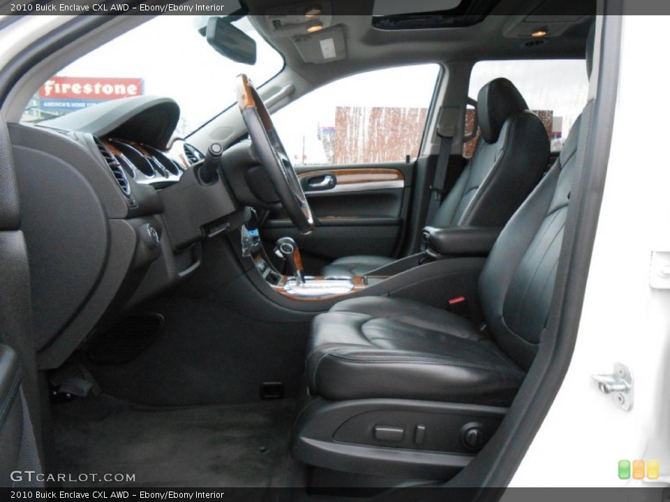 Ebony/Ebony Interior Front Seat for the 2010 Buick Enclave CXL AWD #76305722