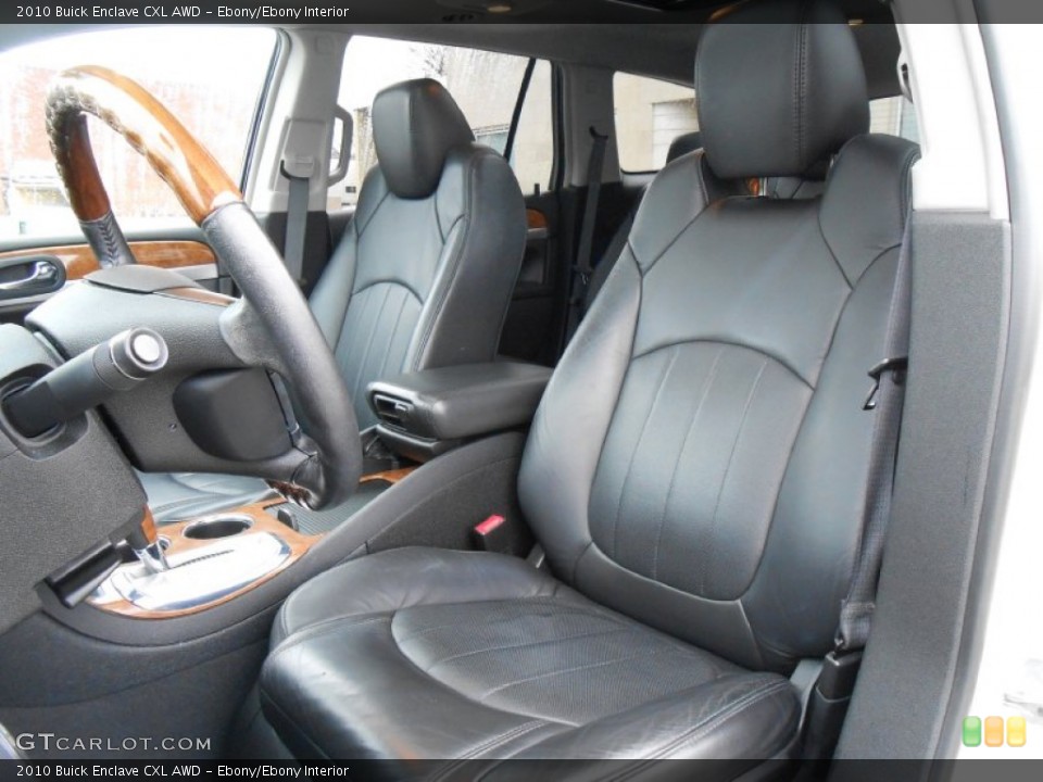 Ebony/Ebony Interior Front Seat for the 2010 Buick Enclave CXL AWD #76305731