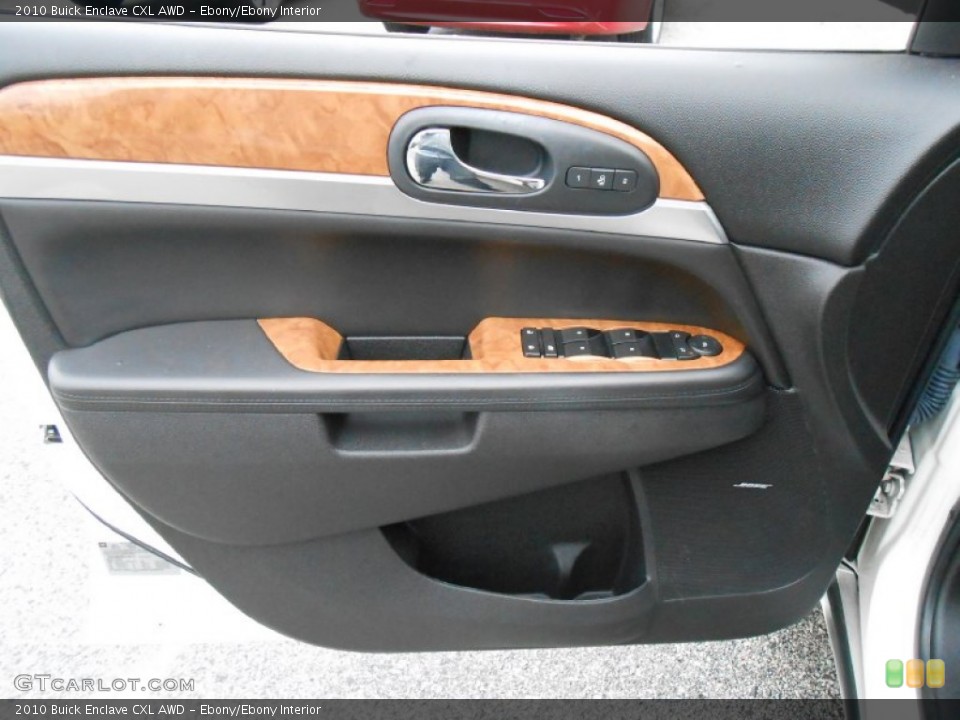 Ebony/Ebony Interior Door Panel for the 2010 Buick Enclave CXL AWD #76305763