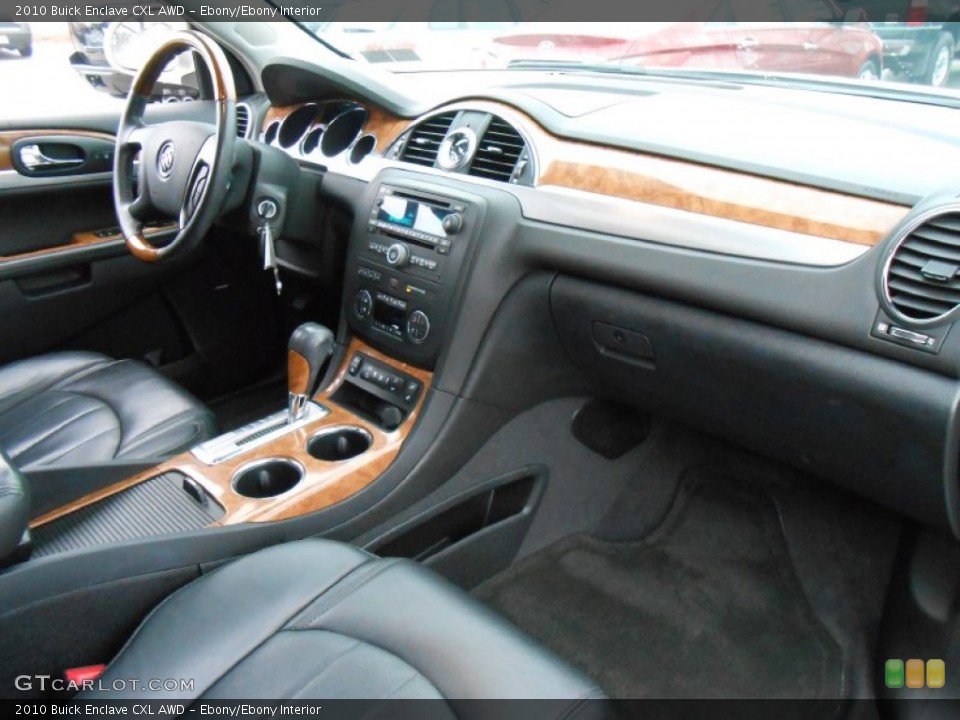 Ebony/Ebony Interior Dashboard for the 2010 Buick Enclave CXL AWD #76305780