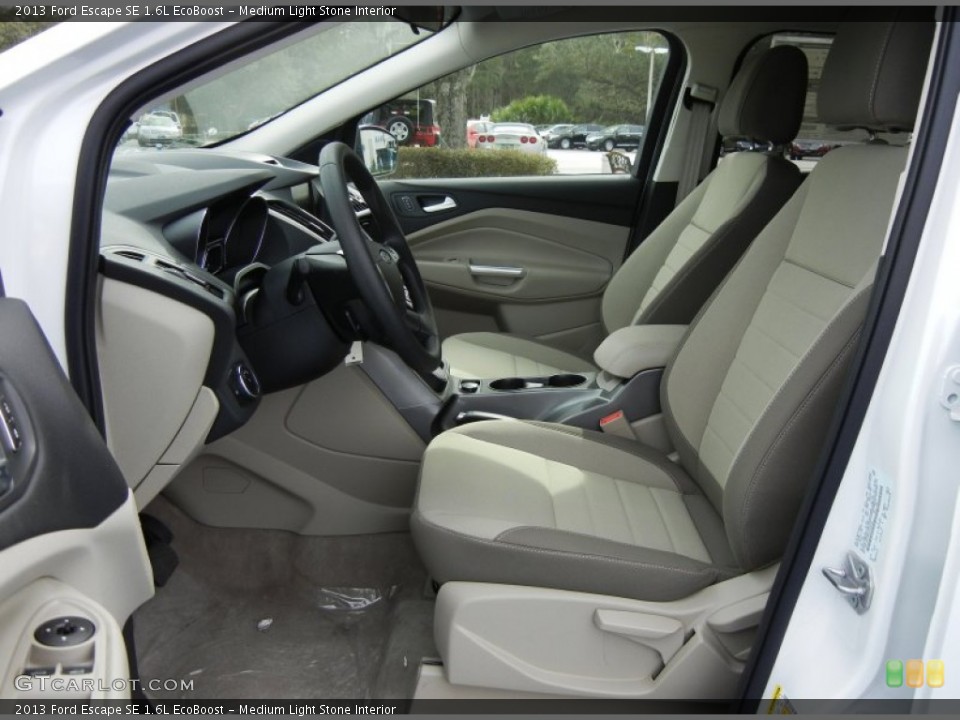 Medium Light Stone Interior Front Seat for the 2013 Ford Escape SE 1.6L EcoBoost #76305797