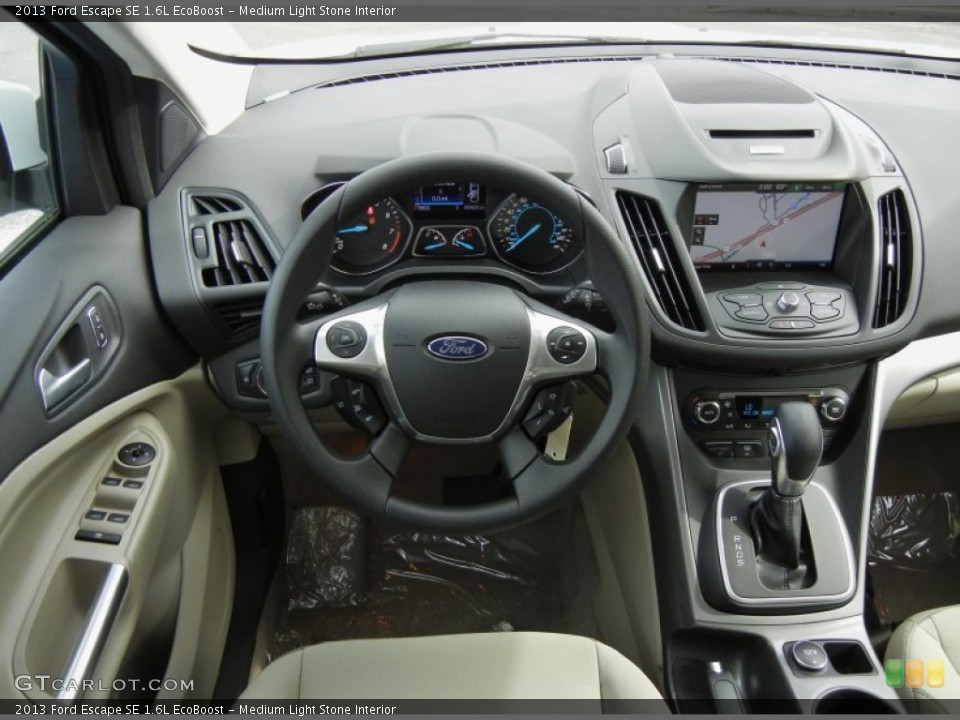 Medium Light Stone Interior Dashboard for the 2013 Ford Escape SE 1.6L EcoBoost #76305841