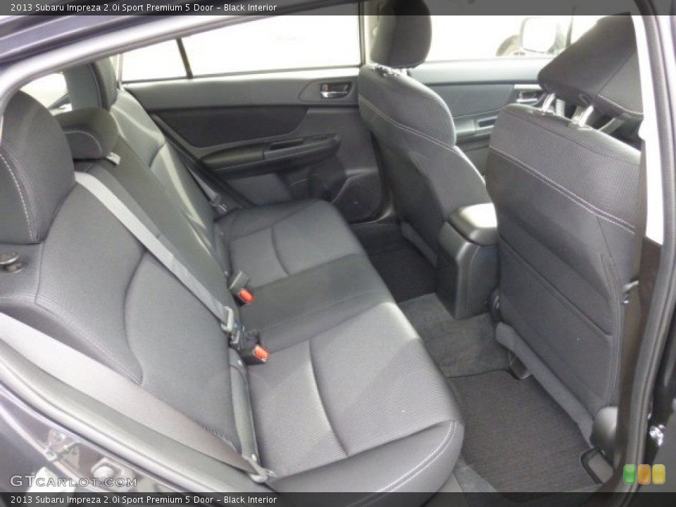 Black Interior Rear Seat for the 2013 Subaru Impreza 2.0i Sport Premium 5 Door #76306264