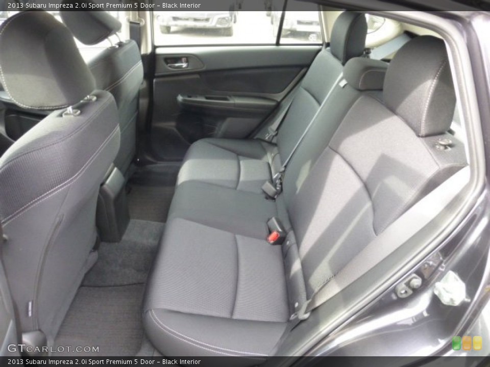 Black Interior Rear Seat for the 2013 Subaru Impreza 2.0i Sport Premium 5 Door #76306298