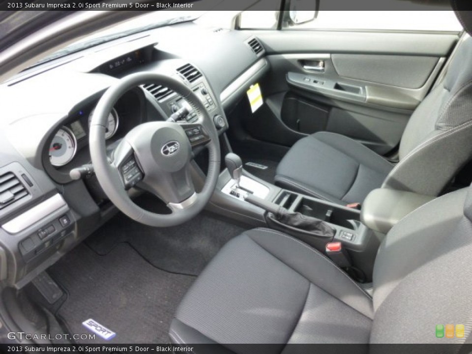 Black Interior Prime Interior for the 2013 Subaru Impreza 2.0i Sport Premium 5 Door #76306351