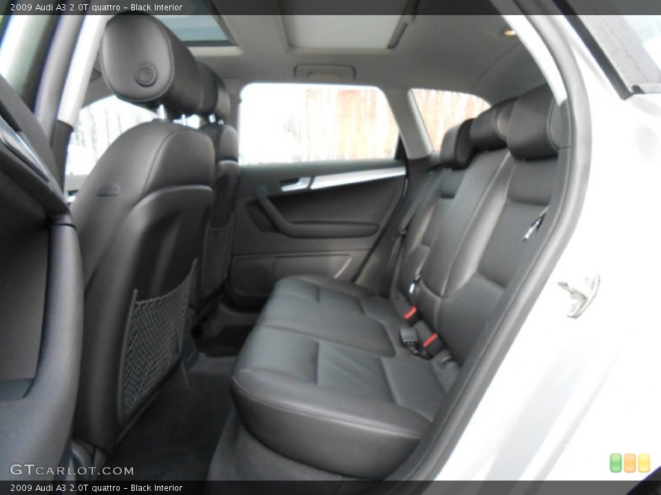 Black Interior Rear Seat for the 2009 Audi A3 2.0T quattro #76306538
