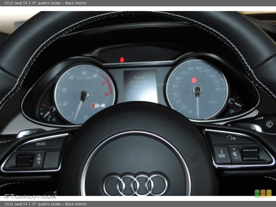 Black Interior Gauges for the 2013 Audi S4 3.0T quattro Sedan #76306674