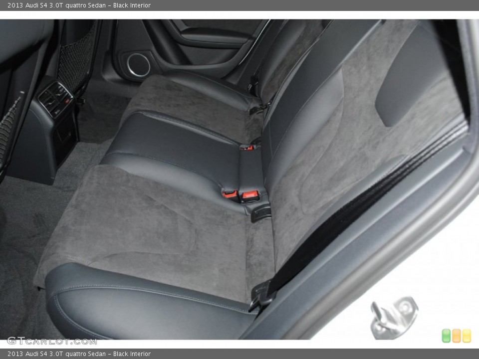 Black Interior Rear Seat for the 2013 Audi S4 3.0T quattro Sedan #76306752